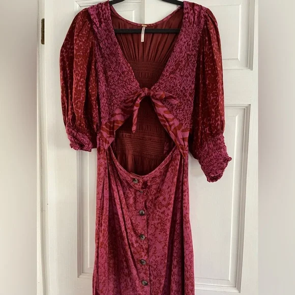 Free People Leopard Maxi Dress - Picture 2 of 3